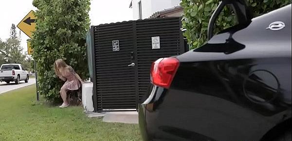  Teen Paris White fucked in the car trunk
